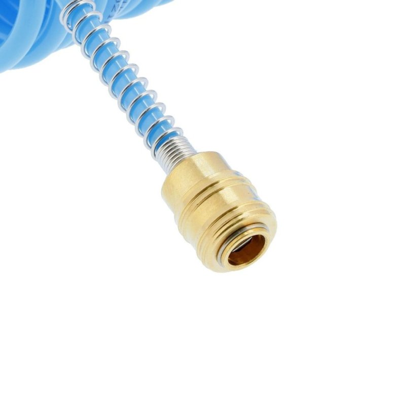 Furtun pneumatic spiralat PU cu 15 m fi 8 x 5 mm fitinguri 4304207