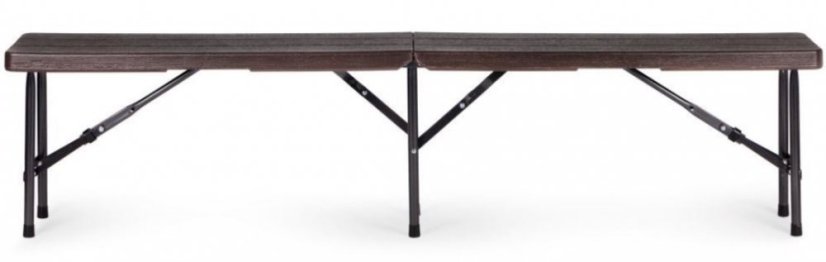 Catering készlet asztal + 2 pad 180cm Wooden Brown