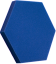 Akustický panel Hexagon 50x50cm, tloušťka 5cm, modrý