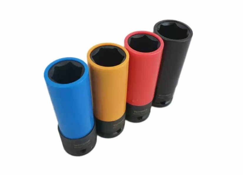 Ütvecsavarozó dugókulcs bővítő adapterrel 9db