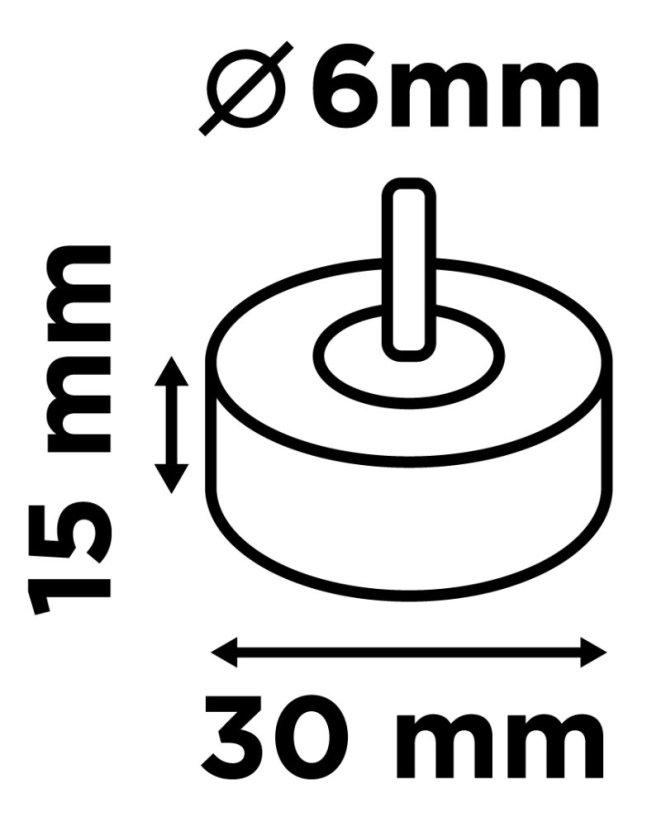 Laminált lemez 30 x 15 x 6 mm, P40 58T400