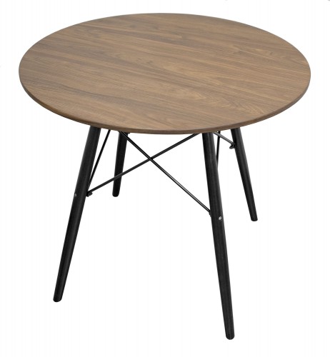 Masă rotundă ANELLO Dark Ash 80cm