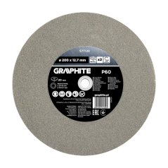 Discuri abrazive 200 x 20/16/12,7 x 20 mm, P 60, 2 bucăți 57T128