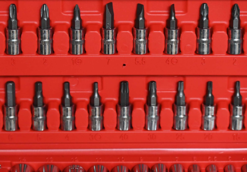 Gola dugókulcs készlet 46 részes, 1/4", Cr-V, racsnis