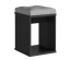 Hocker Modern elegance Black