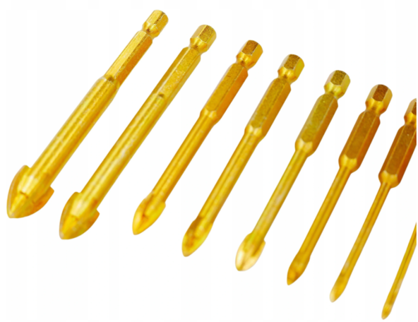 Fúrószár csempéhez és üveghez 8db 3, 4, 5, 6, 7, 8, 10, 12mm