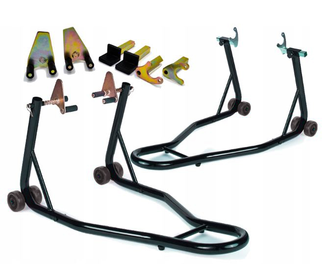 Motorradheber/Ständer, vorne + hinten, 2 Ständer SET Motorradheber/Ständer, vorne + hinten, 2 Ständer SET