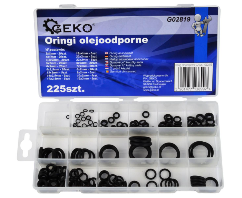 Satz O-Ringe ölbeständig 225Stück G02819