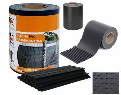 Засенчващо фолио за огради 19cm x 35m 450g/m2 Графит + щипки 24pcs