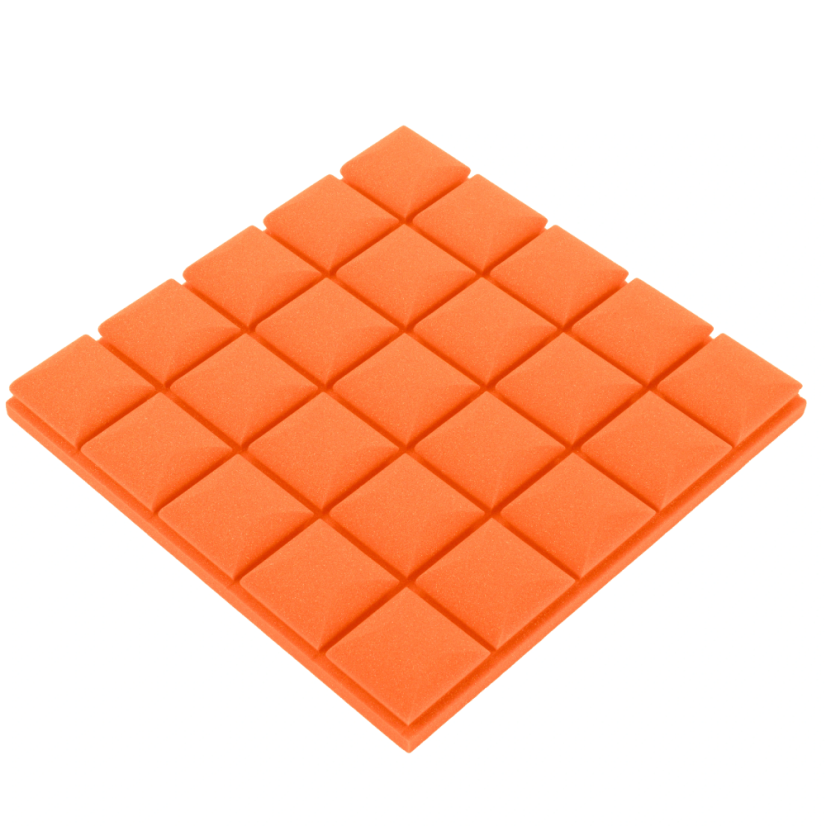 Akustikplatte - Würfel 50x50x5cm orange