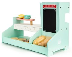 Detská drevená kaviareň s príslušenstvom