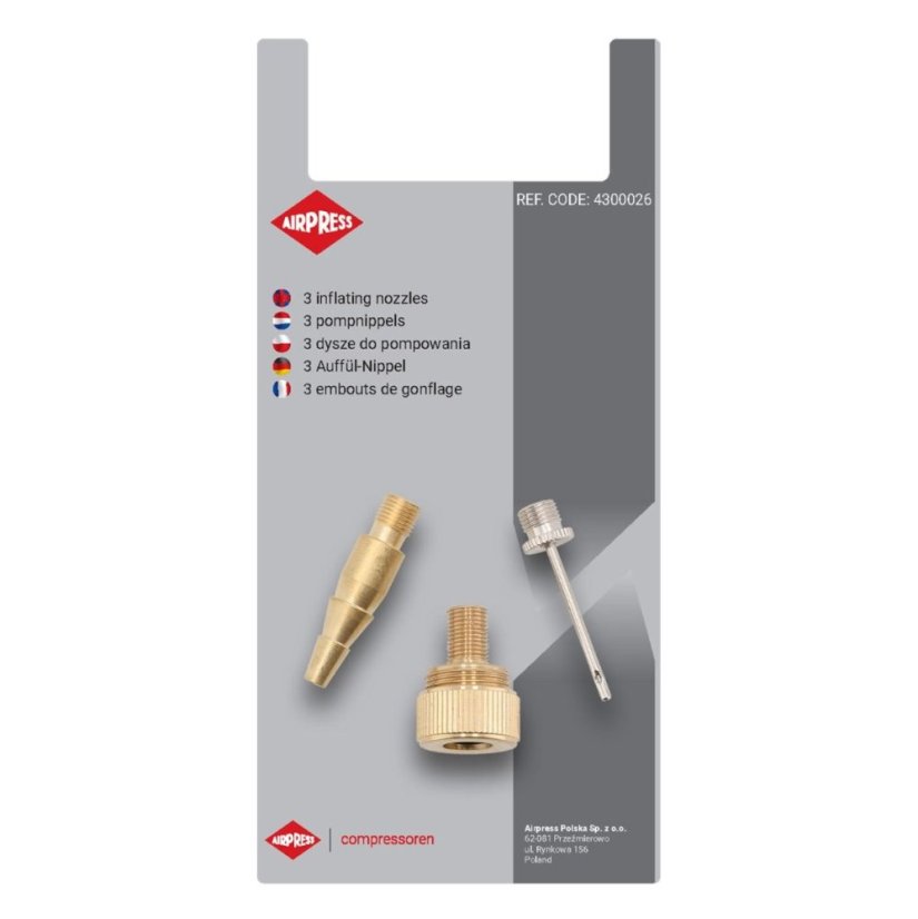 Komplet 3 dýz (lopty, člny, pneumatiky) 4300026