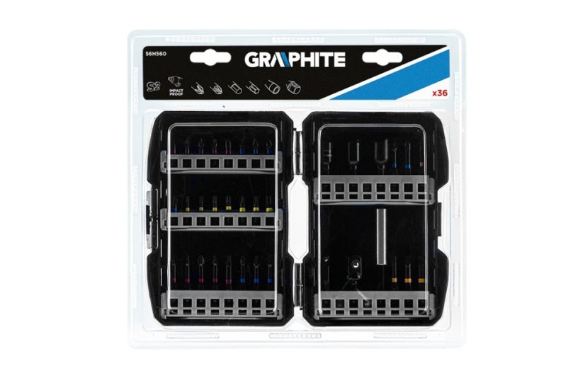 Set de biți de impact, 36 piese 56H560
