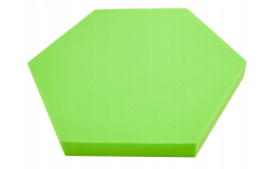 Akustický panel Hexagon 50x50cm, tloušťka 5cm, světle zelený