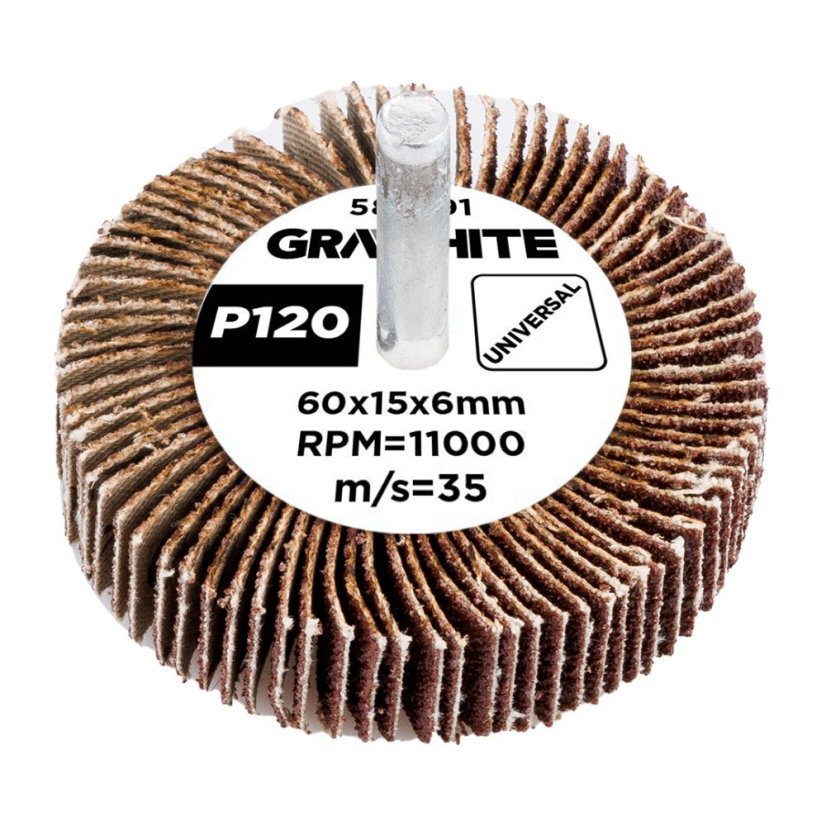 Laminált lemez 60 x 15 x 6 mm, P120 58T391