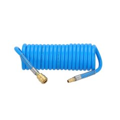 Пневматичен спирален маркуч PU с фитинги 5 m fi 12 x 8 mm 4304208
