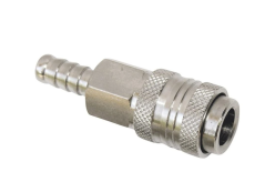 Schnellkupplung mit Schlauchnippel für Schlauch 10mm Stahl