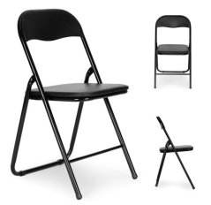 Cateringová stolička skladacia čierna 4ks