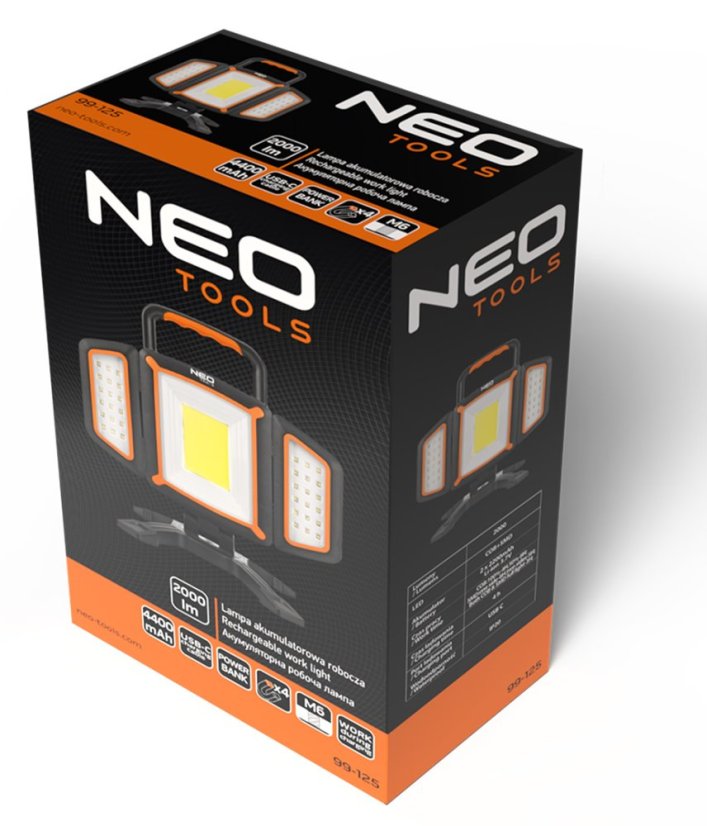 2000lm Wiederaufladbare Arbeitsleuchte 99-125