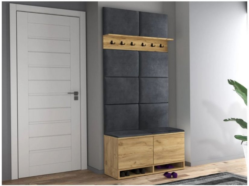 Закачалка за стена в коридора Craft/ Grey