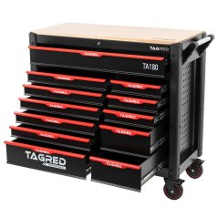 Cărucior de atelier Performance XXL cu 12 sertare TA180