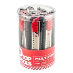 Cuțit cu lamă curbată 18 mm set de 12 bucăți în pachet 17B528-12
