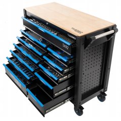 Carucior de atelier cu unelte PERFORMANCE, 12 sertare, 713 buc, TA192