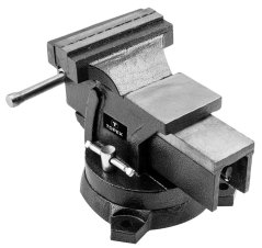 Zverák liatinový pevný s otočnou základňou, 100 mm 07A210