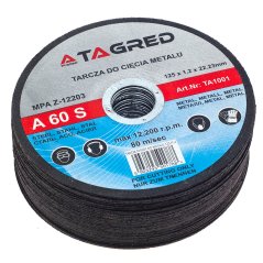 Disk za rezanje metala 125 mm 1,2 mm 22,2 mm TA1001