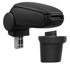 Armlehne Nissan JUKE, schwarz, Kunstleder