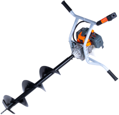 Mașină de găurit pe benzină pentru 2 persoane 3,8kW cu burghie