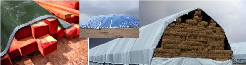 Cerada zeleno - srebrna 15x20 m 130 g/m2