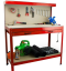 Werkbank für Werkstatt 115x55x140 cm Rot HD17726