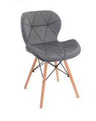 Esszimmerstuhl samt dunkelgrau STONE
