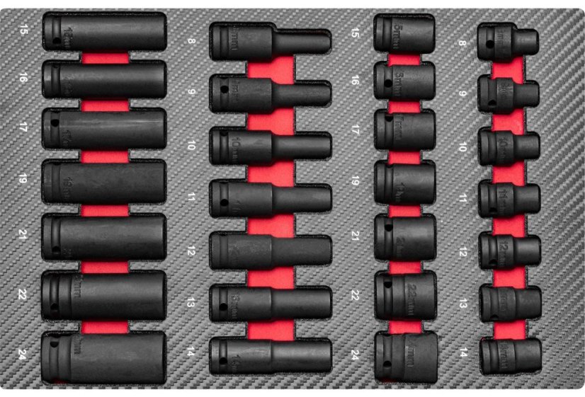 Profesionálny dielenský vozík s náradím 360ks - 12 šuflíkov 79619