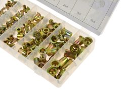 Komplet kovičenih matic Jeklo M3-M10 150kom G02912