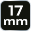 Cheie hexagonală 17,0mm, CrV 09-546