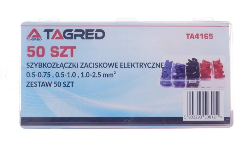 Elektromos gyorscsatlakozók 0,5 - 2,5mm 50db TA4165