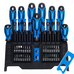 Izvijači, konice, ključi, ključi za vtičnice, komplet + magnetizator, demagnetizator 50 kosov TA1095