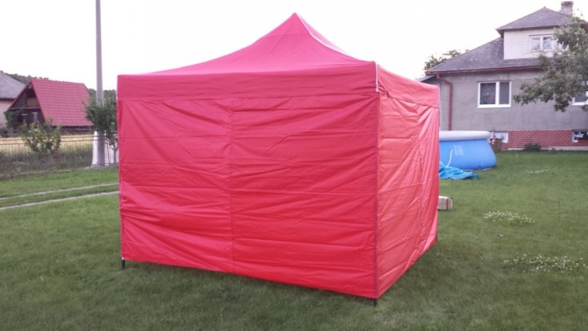 Összecsukható sátor 2,5 x 2,5 piros SQ