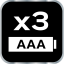 Alumínium zseblámpa 200 lum, zoom, IPX7, 3xAAA 99-101