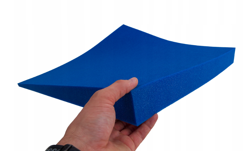 Akustična ploča 3D s kosim rubovima, 50x50 cm, debljina 5 cm, plava
