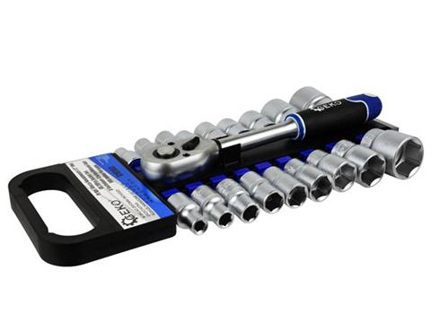 Gola foglalatos kulcs készlet 1/2" 19ks, 8-32mm CRV