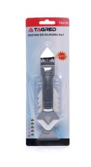 Spatulă, racletă pentru tăierea și aplicarea siliconului de umplere a rosturilor, 3-în-1, 5 accesorii TA4138