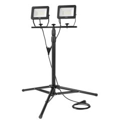 Dupla reflektor 2x50W SMD LED 8500lm 230V 230V állványon 1,8m 99-062