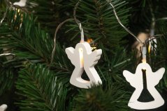 Světýlka na baterky dřevěné 10LED 1,65m teplá bílá Andílek