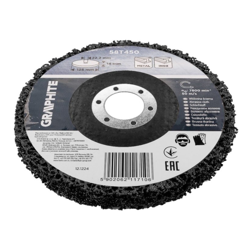 Disc de șlefuit 125 x 14 x 22,2 mm 58T450