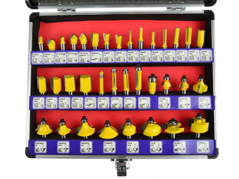 Formholzfräser-Set 35 Stk. PROFI G01202