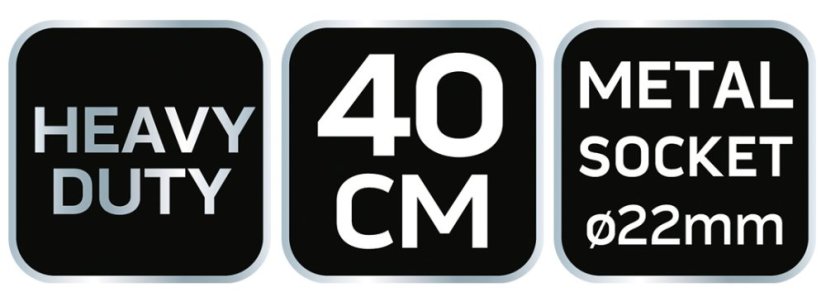 40 cm-es seprű fém nyéllel. Minőségi termékcsalád - profiknak. 39-201