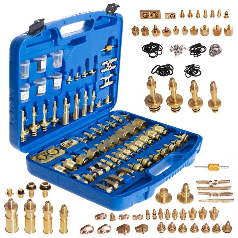 Adapter zum Spülen der Klimaanlage, großes Set XXL, 78-teilig, TA1016